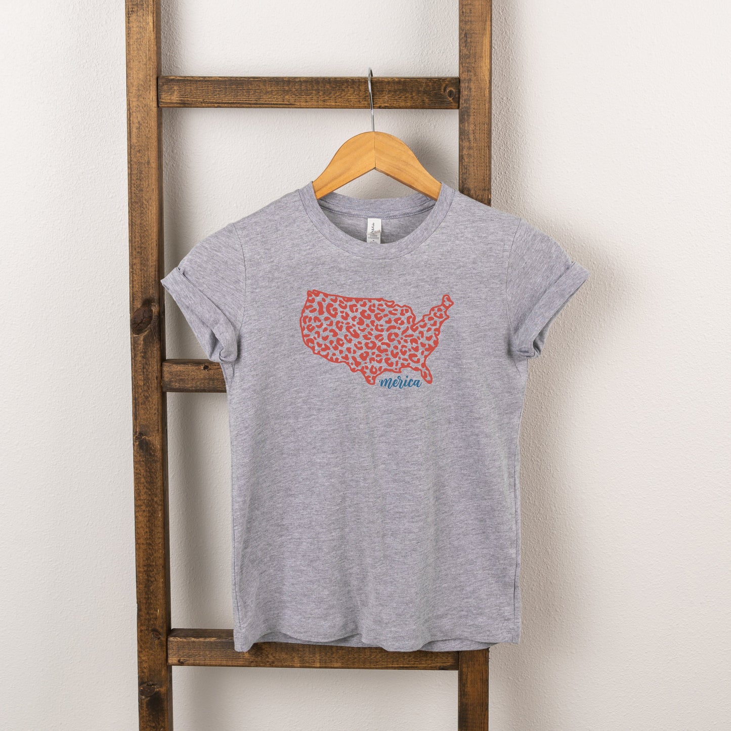 Merica Map | Toddler Short Sleeve Crew Neck