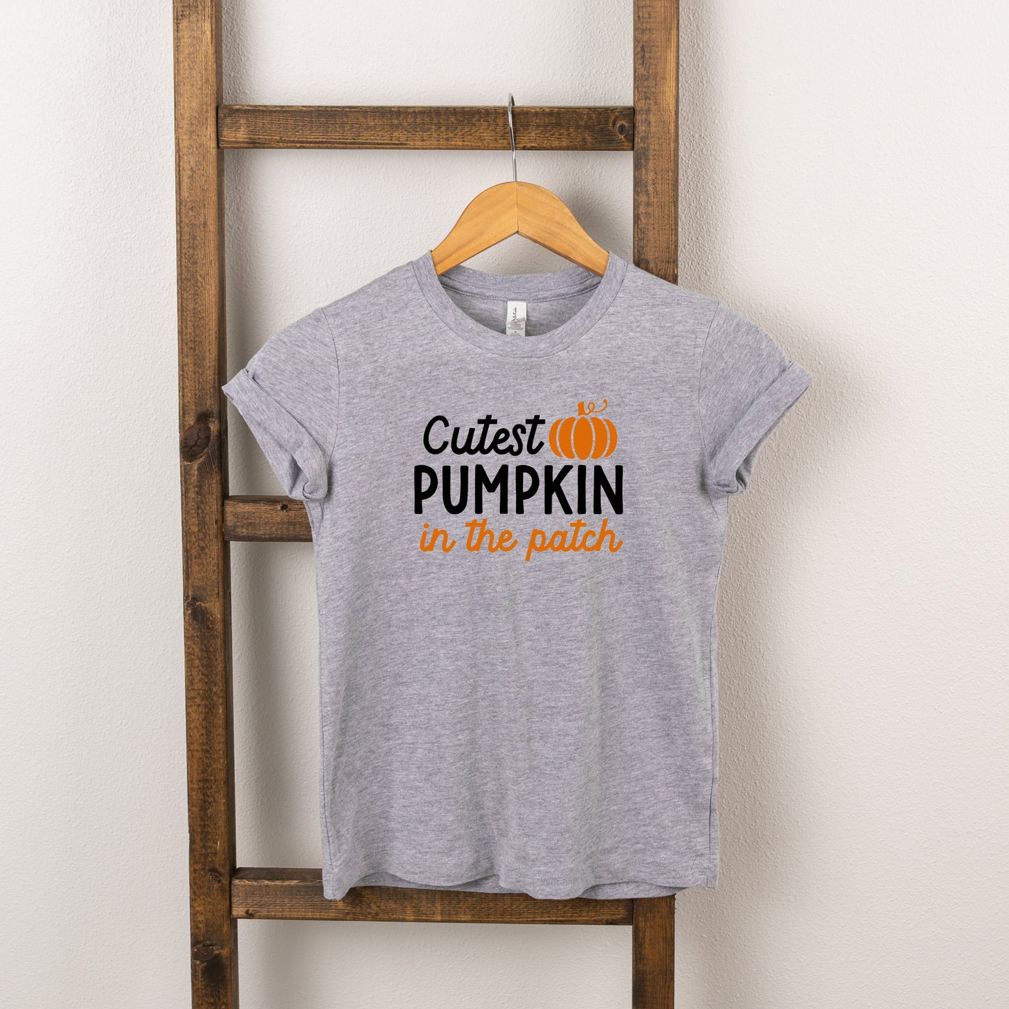 Cutest Pumpkin In The Patch Colorful | Toddler Short Sleeve Crew Neck