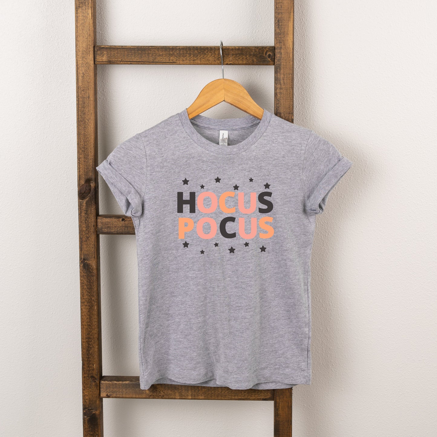 Hocus Pocus Colorful Stars | Toddler Short Sleeve Crew Neck