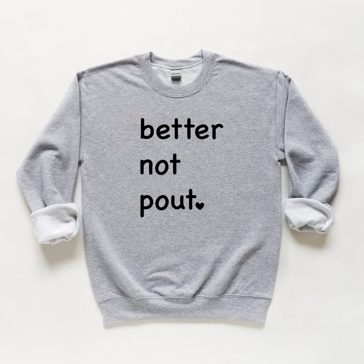 Better Not Pout Heart | Youth Sweatshirt