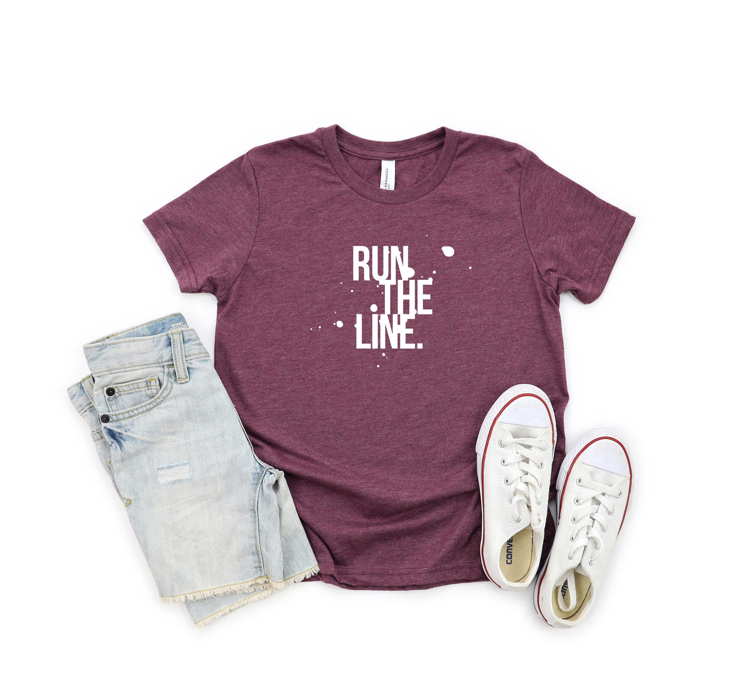 Run The Line | Youth Short Sleeve Crew Neck
