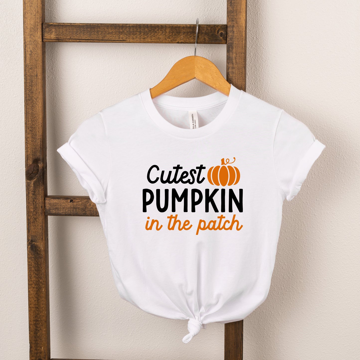 Cutest Pumpkin In The Patch Colorful | Toddler Short Sleeve Crew Neck