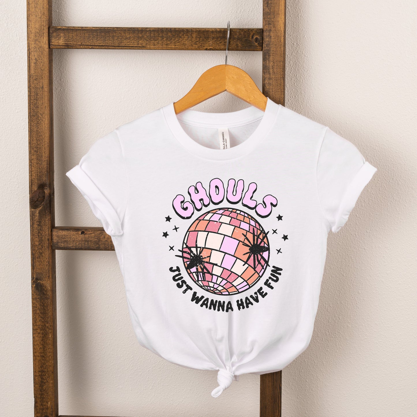 Ghouls Disco Ball | Toddler Short Sleeve Crew Neck