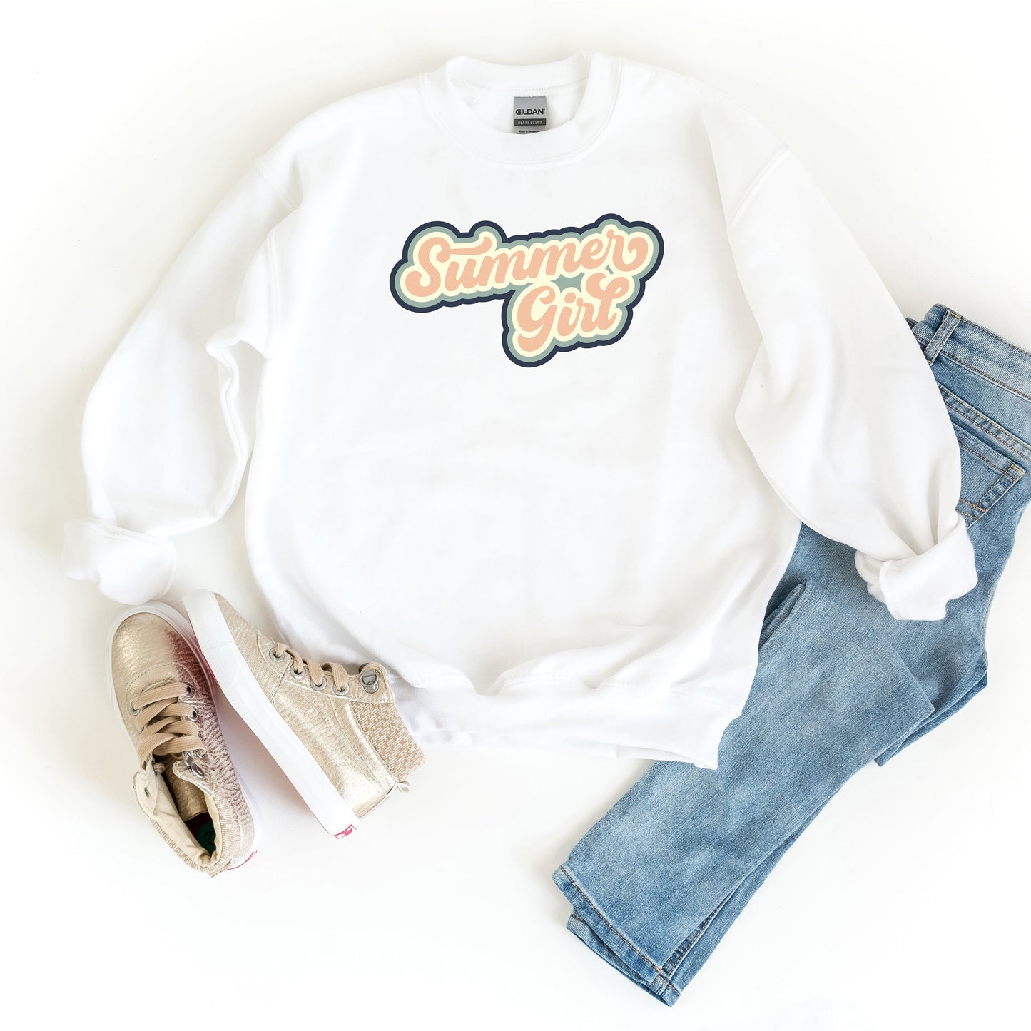 Summer Girl Retro | Youth Sweatshirt