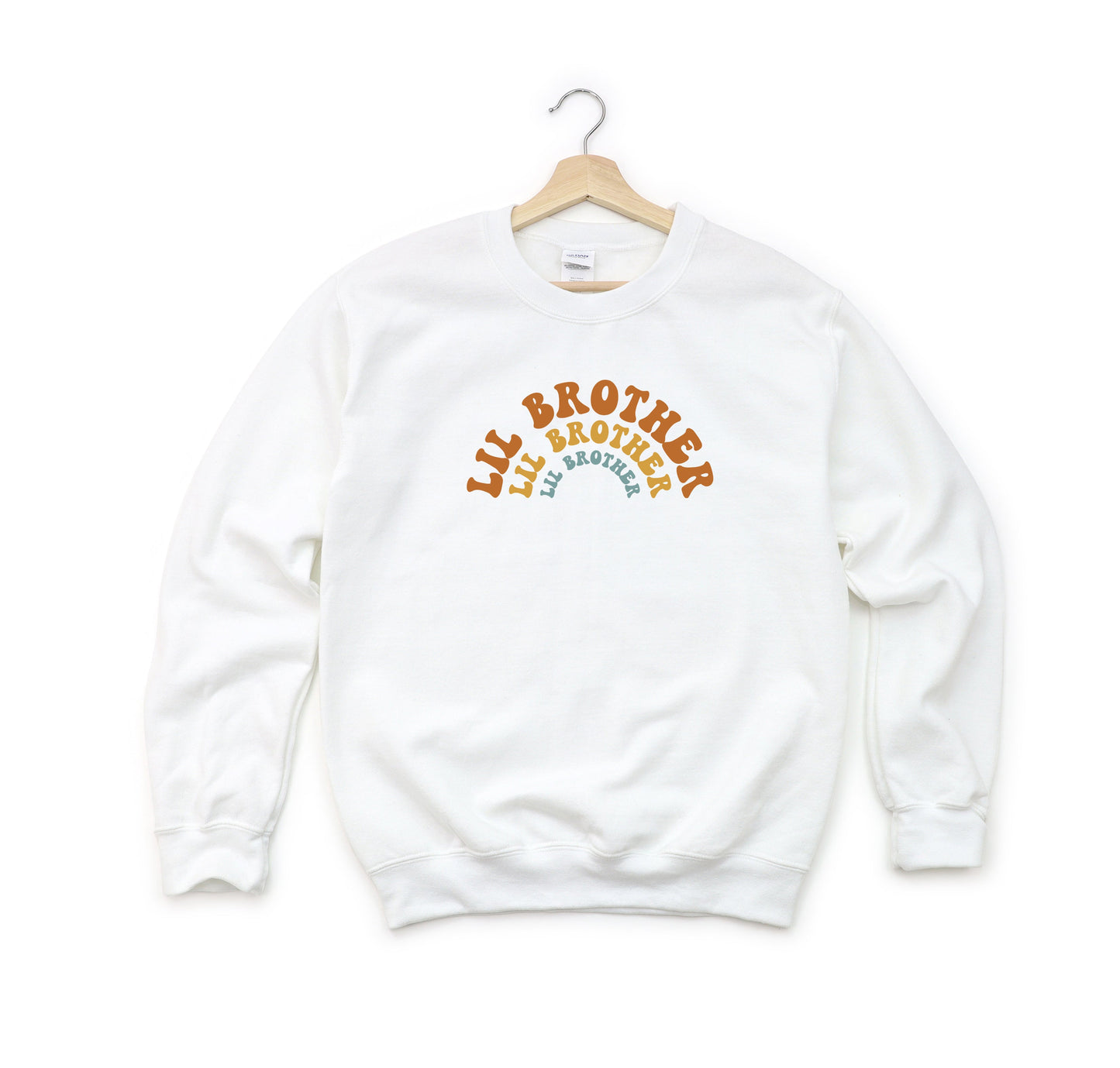Lil Brother Stacked Curved | Youth Sweatshirt