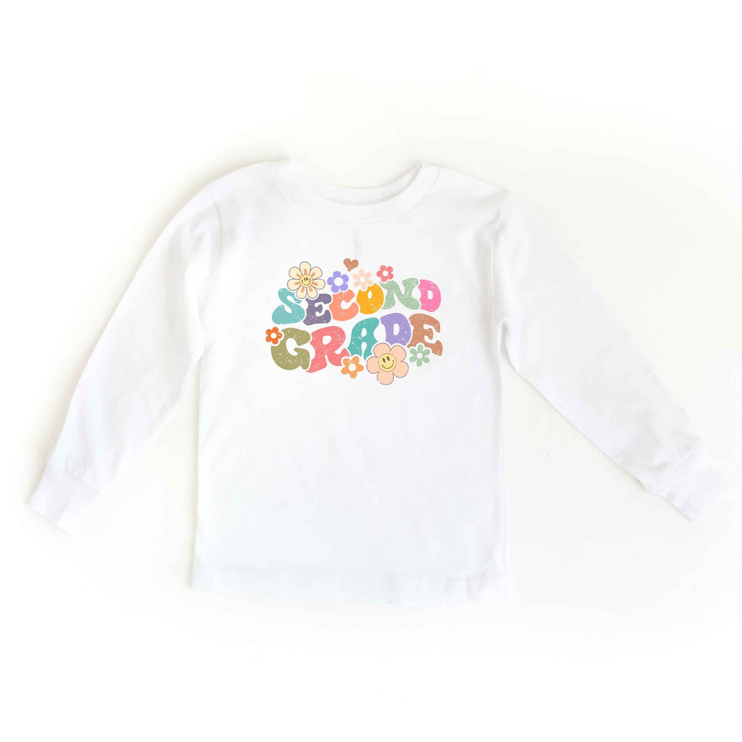 Second Grade Flowers | Youth Graphic Long Sleeve Tee