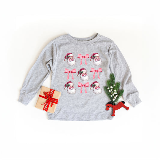 Coquette Santa Chart | Youth Graphic Long Sleeve Tee