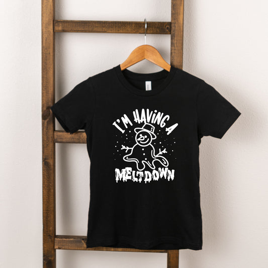 Having A Meltdown Snowman | Toddler Graphic Short Sleeve Tee