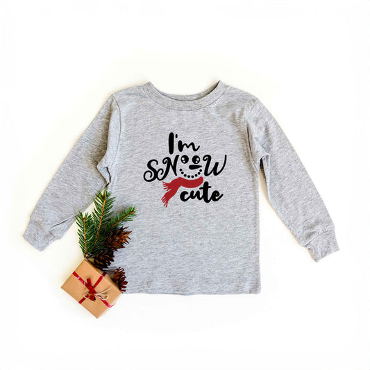 I'm Snow Cute Glitter | Toddler Graphic Long Sleeve Tee