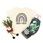 Merry And Bright Rainbow | Toddler Graphic Short Sleeve Tee