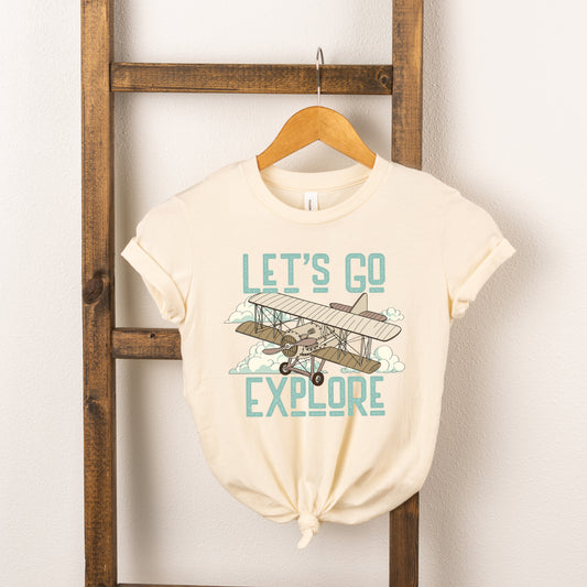 Let's Go Explore | Toddler Short Sleeve Crew Neck