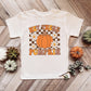 Hey There Pumpkin Flowers | Toddler Short Sleeve Crew Neck