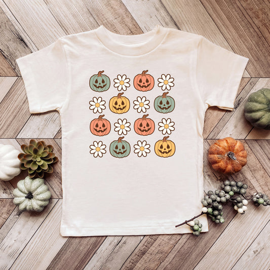 Pumpkin Daisies | Youth Graphic Short Sleeve Tee