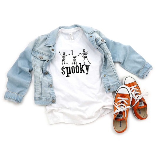 Spooky Dancing Skeletons | Toddler Graphic Short Sleeve Tee