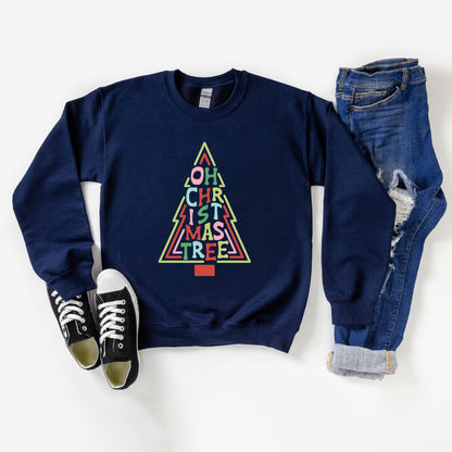 Oh Christmas Tree Colorful | Youth Graphic Sweatshirt