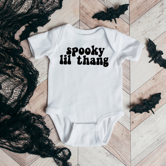 Spooky Lil Thang | Baby Graphic Short Sleeve Onesie