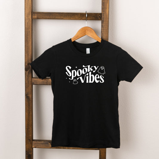 Spooky Vibes Ghost | Toddler Graphic Short Sleeve Tee