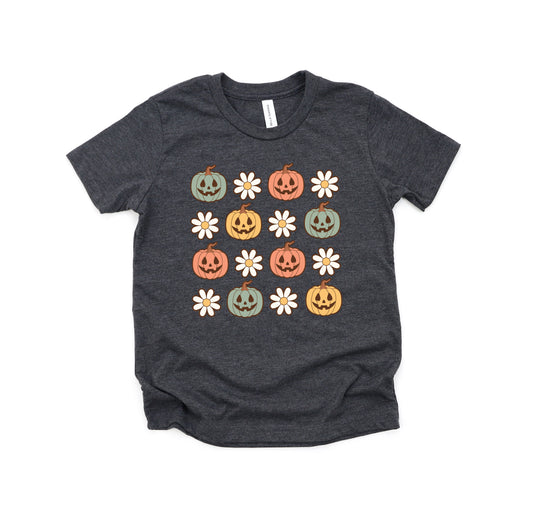 Pumpkin Daisies | Toddler Graphic Short Sleeve Tee