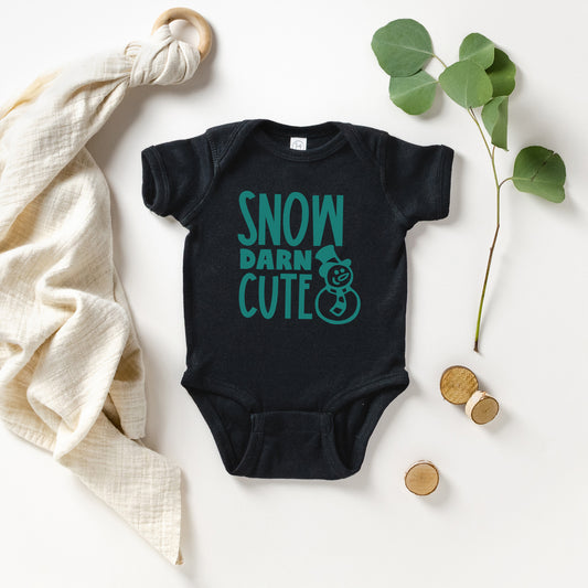 Snow Darn Cute | Baby Graphic Short Sleeve Onesie