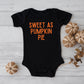 Sweet As Pumpkin Pie | Baby Graphic Short Sleeve Onesie