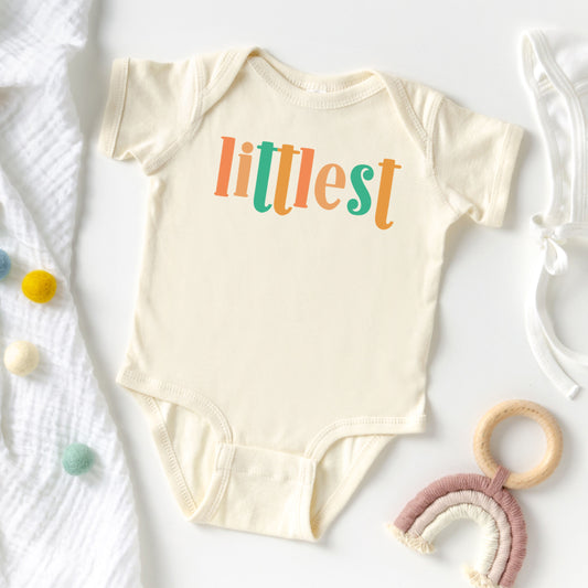 Littlest Colorful | Baby Graphic Short Sleeve Onesie