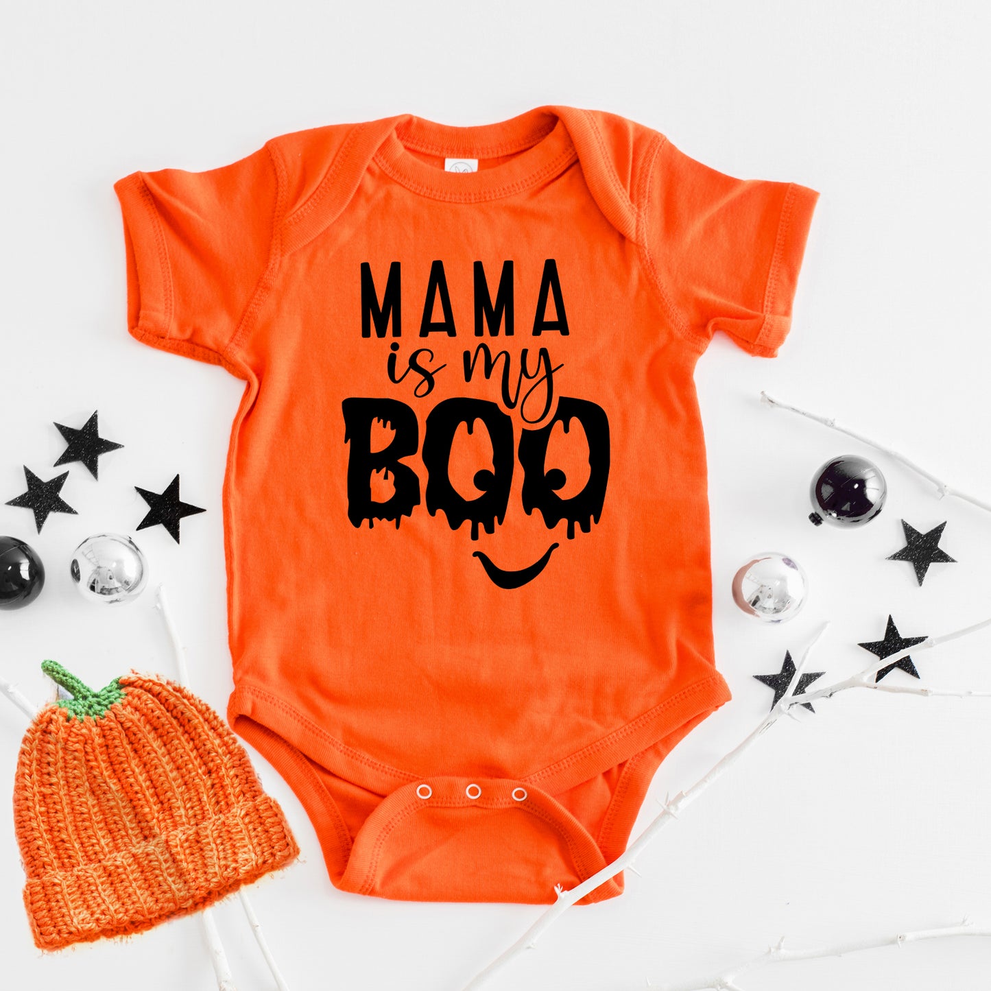 Mama Is My Boo | Baby Graphic Short Sleeve Onesie