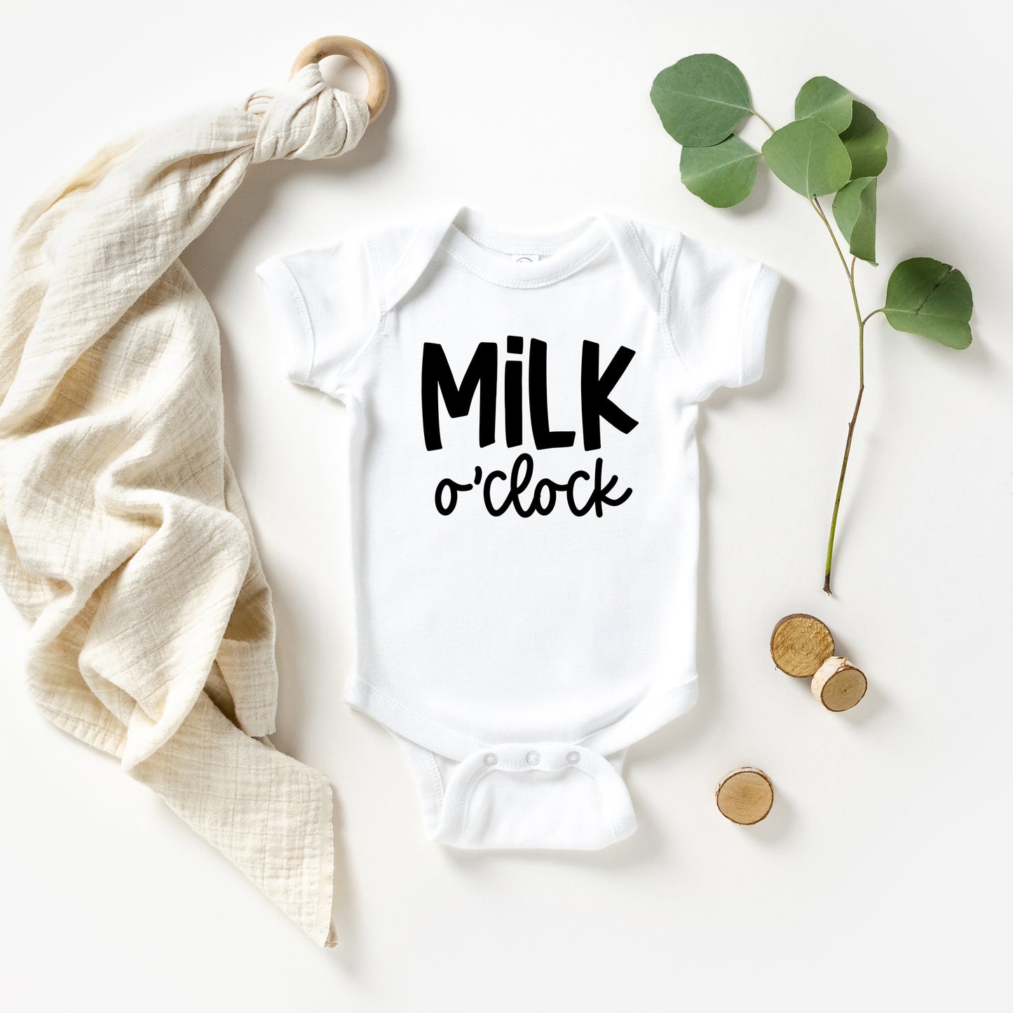 Milk O'Clock | Baby Graphic Short Sleeve Onesie