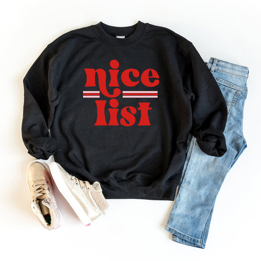 Nice List | Youth Graphic Sweatshirt