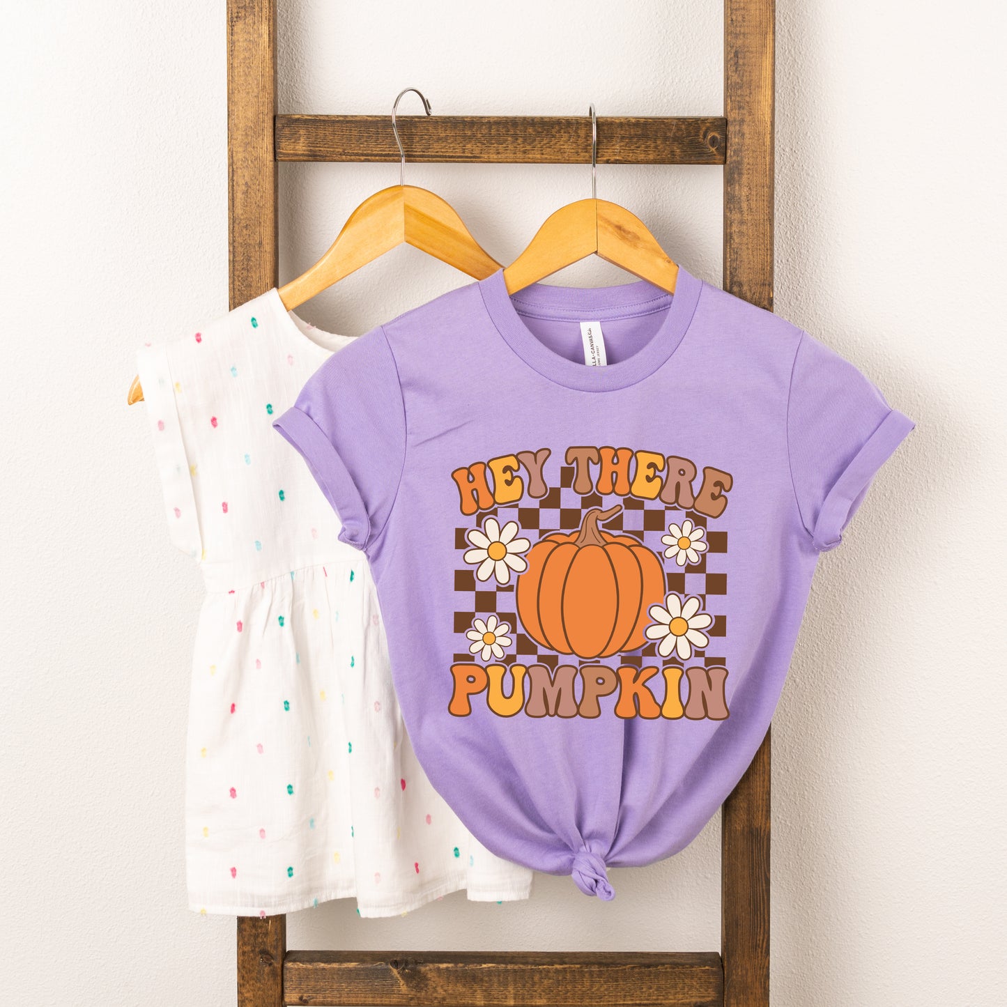 Hey There Pumpkin Flowers | Youth Graphic Short Sleeve Tee