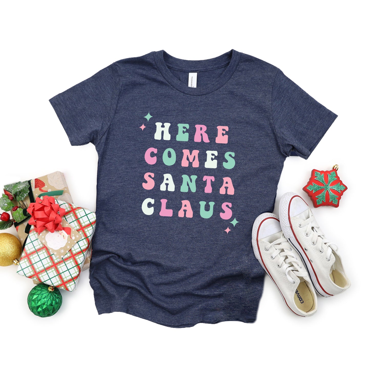 Here Comes Santa Claus | Youth Graphic Short Sleeve Tee