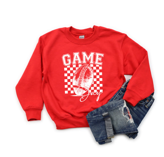 Retro Football Game Day | Youth Graphic Sweatshirt