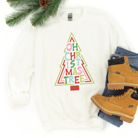 Oh Christmas Tree Colorful | Youth Graphic Sweatshirt