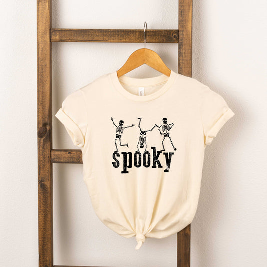 Spooky Dancing Skeletons | Toddler Graphic Short Sleeve Tee