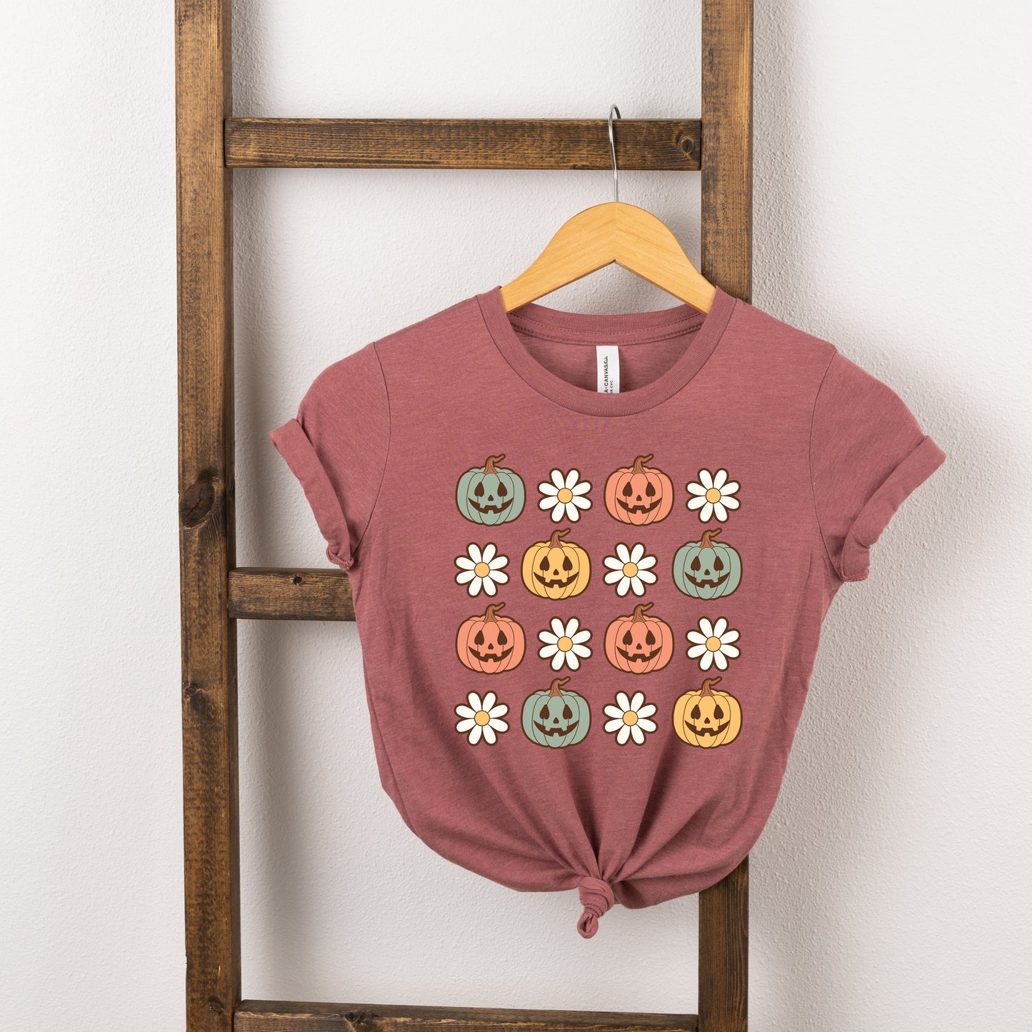 Pumpkin Daisies | Toddler Graphic Short Sleeve Tee