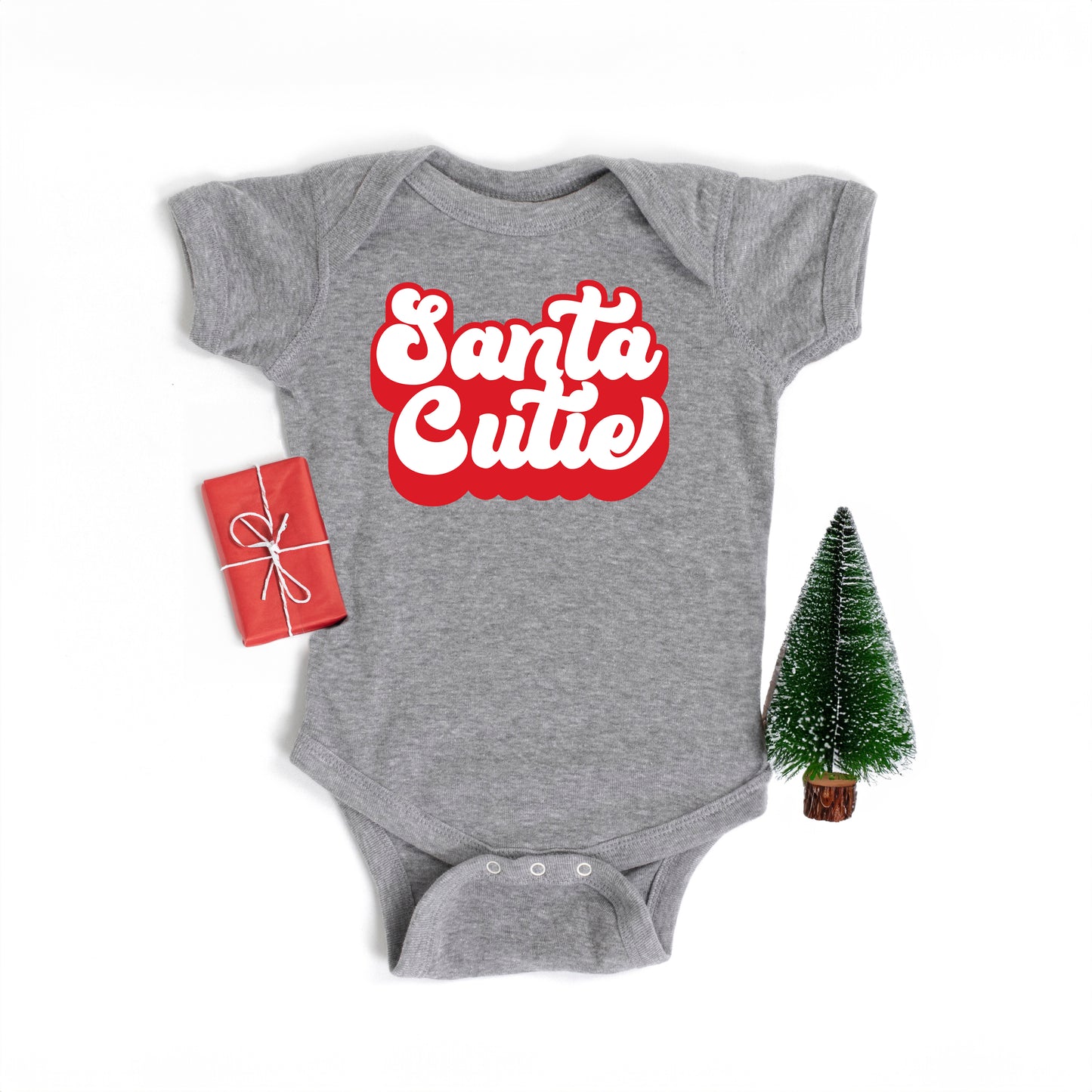 Santa Cutie | Baby Graphic Short Sleeve Onesie