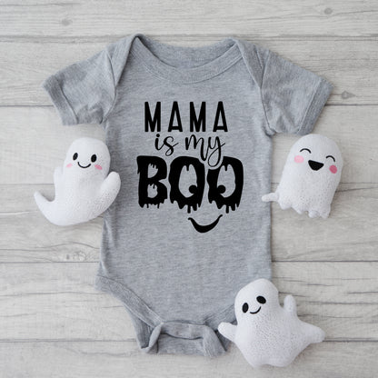 Mama Is My Boo | Baby Graphic Short Sleeve Onesie