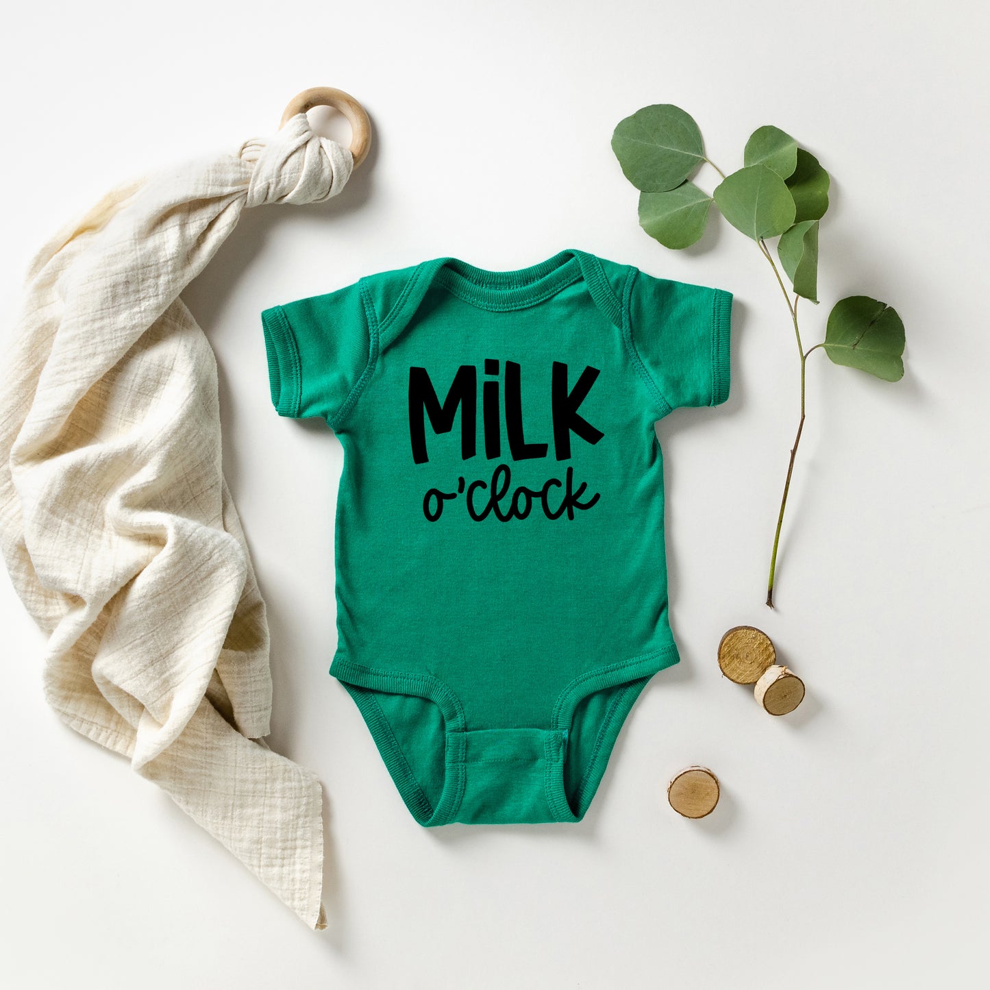 Milk O'Clock | Baby Graphic Short Sleeve Onesie