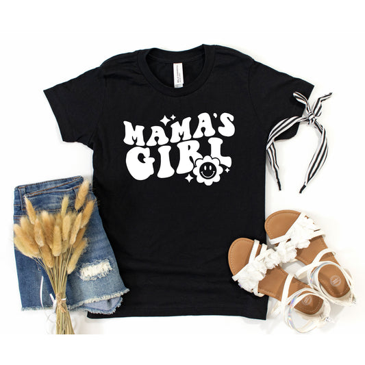 Mama's Girl Flower | Toddler Short Sleeve Crew Neck