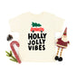Holly Jolly Vibes Car | Toddler Short Sleeve Graphic Tee