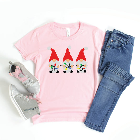 Gnome Lights | Toddler Short Sleeve Crew Neck