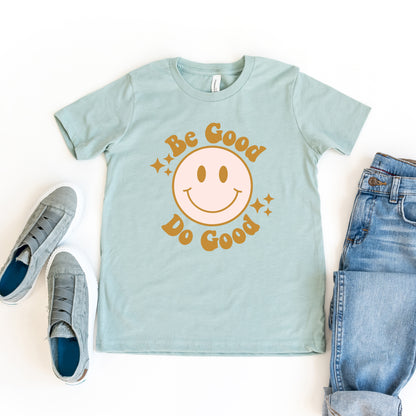 Be Good Do Good Smiley Face | Youth Short Sleeve Crew Neck