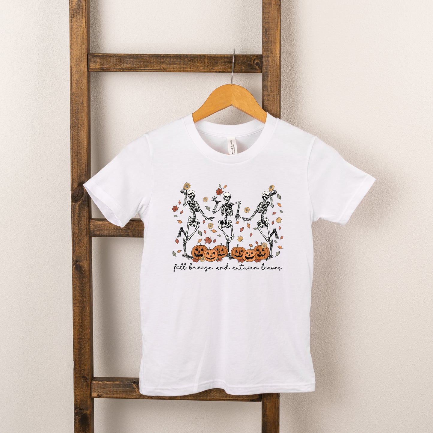 Fall Breeze Skeletons | Toddler Short Sleeve Crew Neck