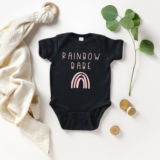 Rainbow Babe | Baby Graphic Short Sleeve Onesie