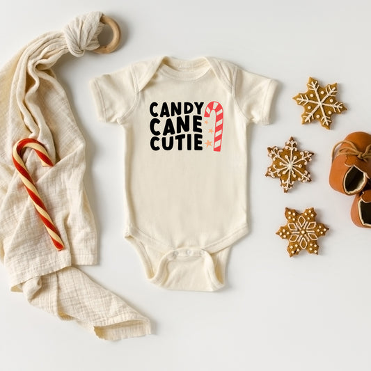 Candy Cane Cutie | Baby Graphic Short Sleeve Onesie