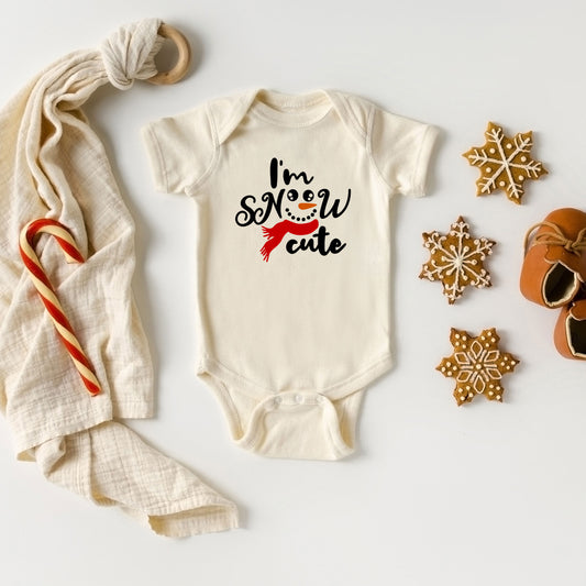 I'm Snow Cute | Baby Graphic Short Sleeve Onesie