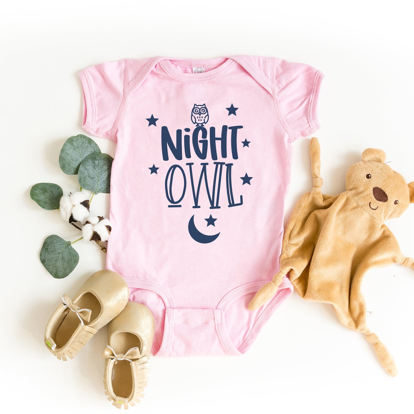 Night Owl | Baby Graphic Short Sleeve Onesie