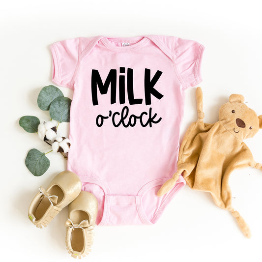 Milk O'Clock | Baby Graphic Short Sleeve Onesie