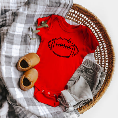 Football Game Day | Baby Graphic Short Sleeve Onesie