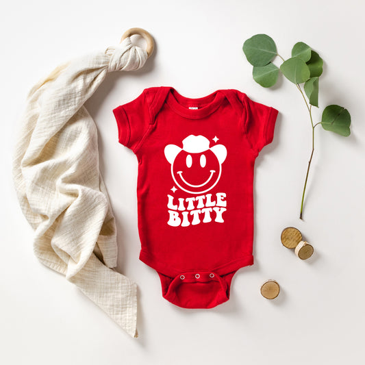 Little Bitty Smiley | Baby Graphic Short Sleeve Onesie