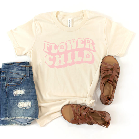 Flower Child | Toddler Short Sleeve Crew Neck